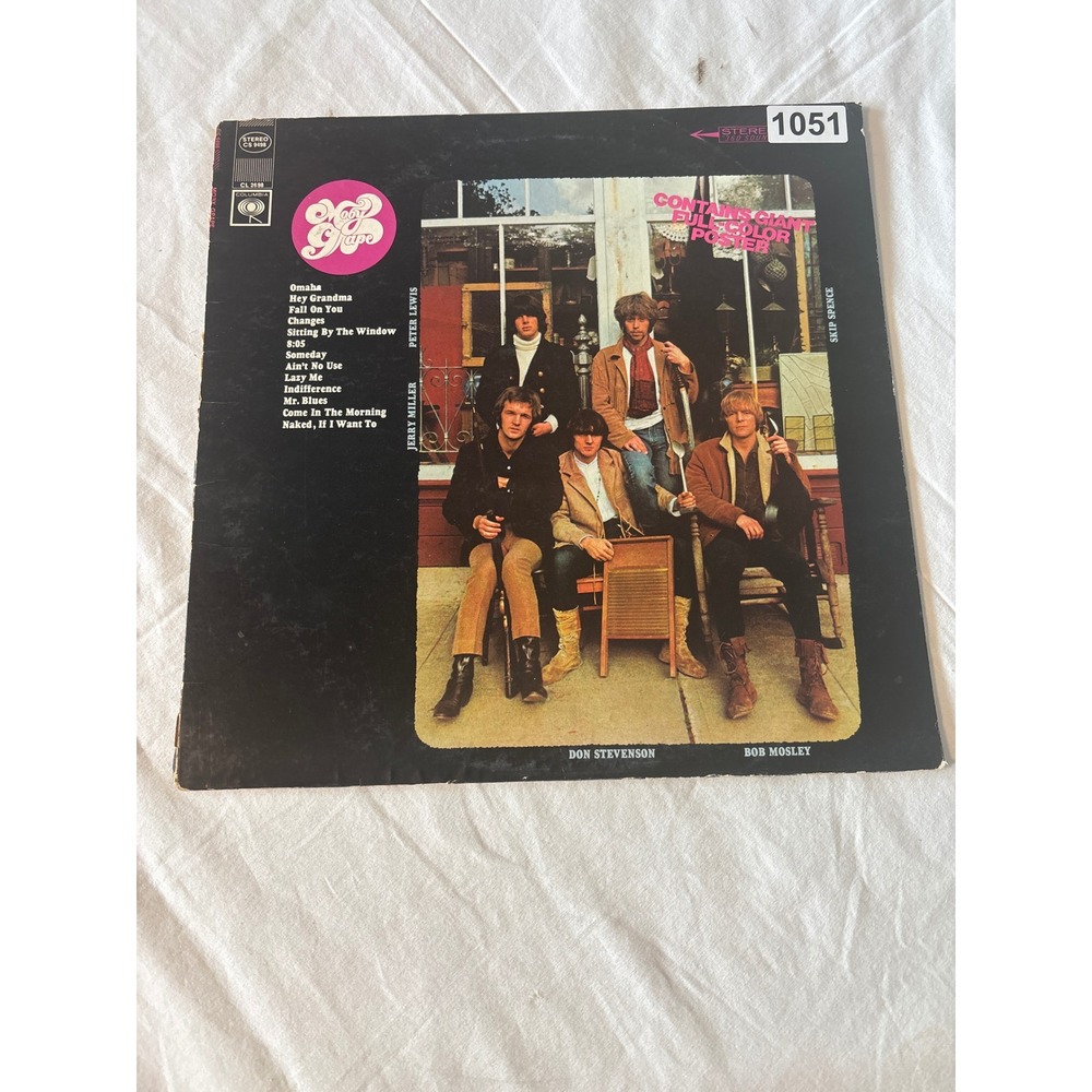 Columbia Moby Grape Vinyl LP Record Album CS 9498 Black Good Psych Rock 1967